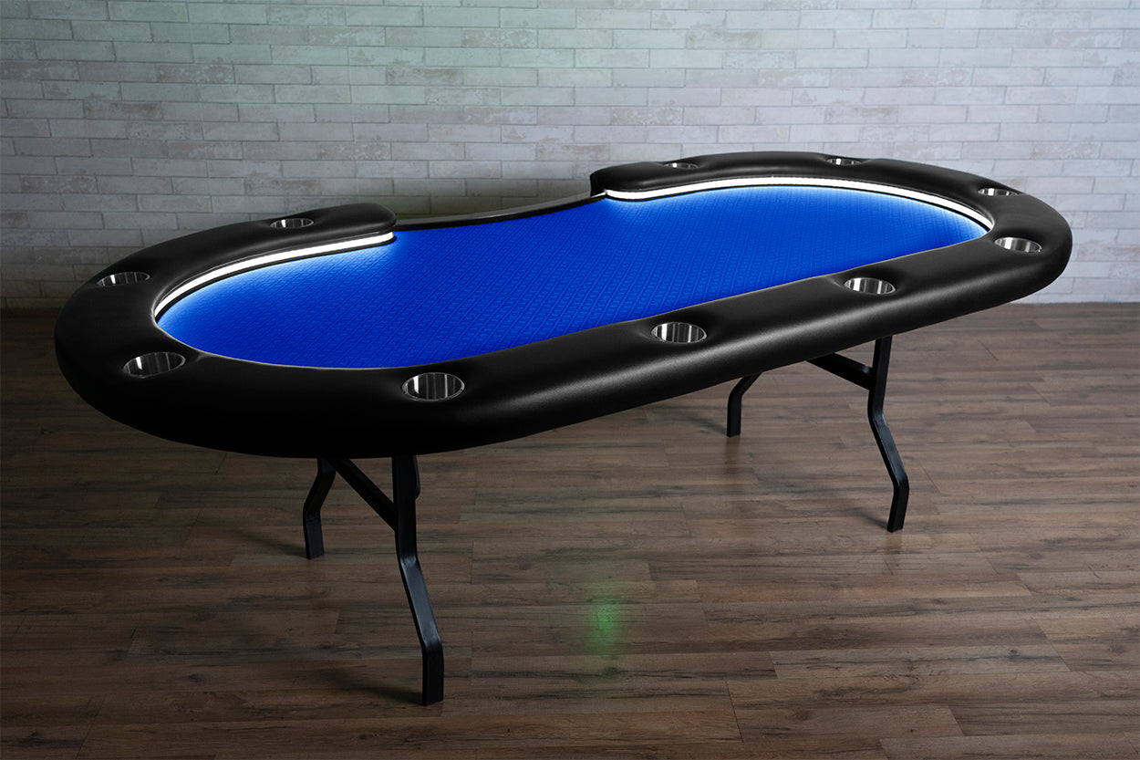 The Aces Pro Alpha LED Folding Leg Poker Table