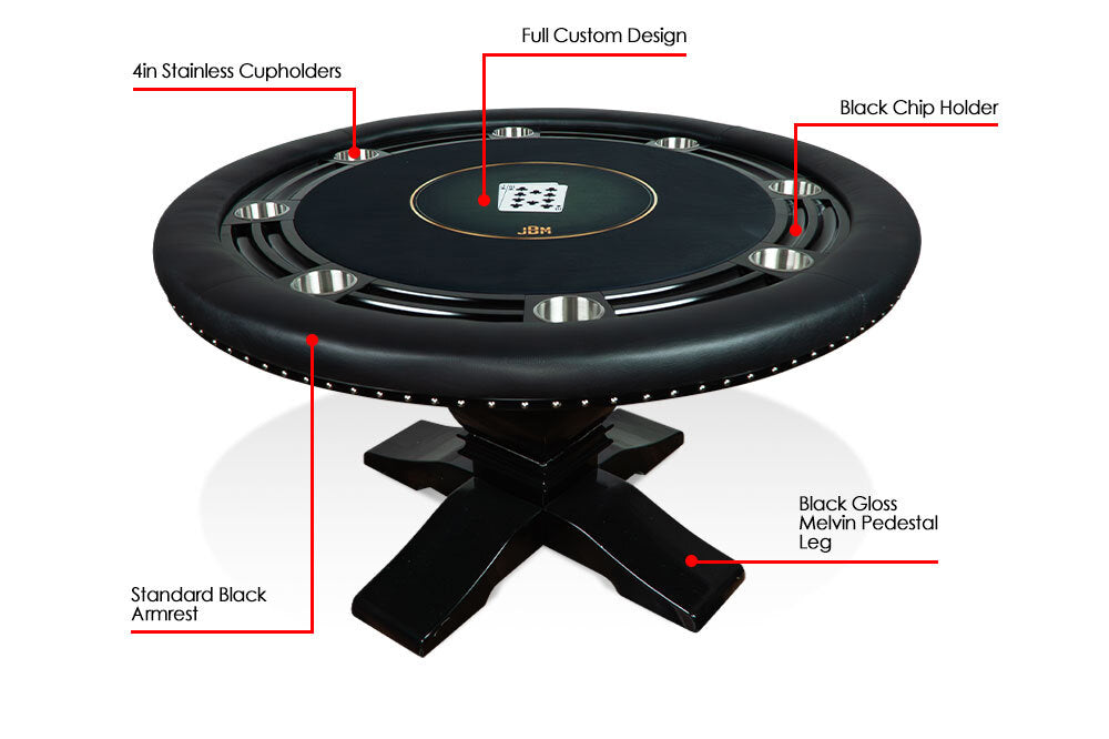 The Nighthawk Poker Table with Chip Tray