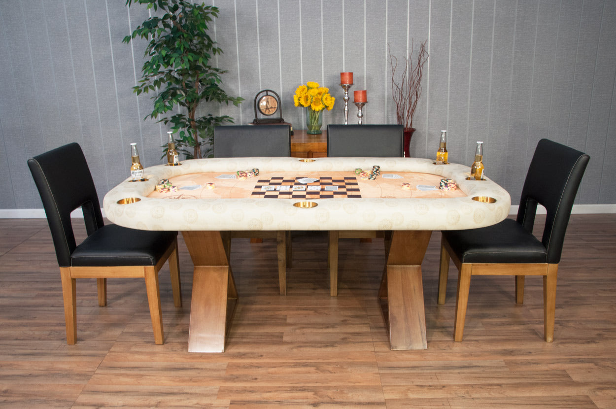 The Helmsley Poker Table - Full Armrest with Dining Top