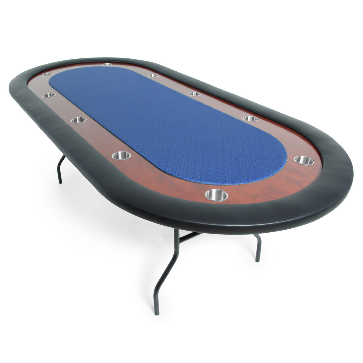 The Ultimate Poker Table (UPT) - Folding Leg Poker Table with Mahogany Racetrack