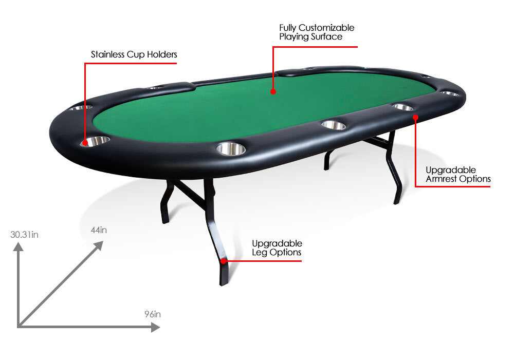 The Aces Pro Tournament Folding Leg Poker Table