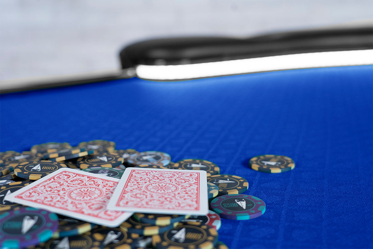 The Aces Pro Alpha LED Folding Leg Poker Table