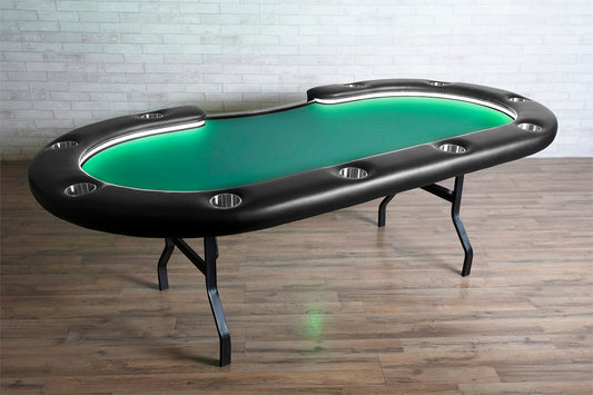 The Aces Pro Alpha LED Folding Leg Poker Table