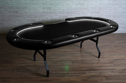 The Aces Pro Alpha LED Folding Leg Poker Table