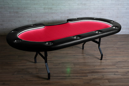 The Aces Pro Alpha LED Folding Leg Poker Table