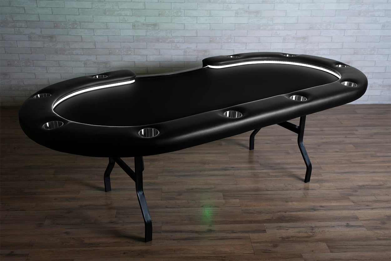 The Aces Pro Alpha LED Folding Leg Poker Table