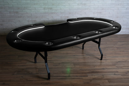The Aces Pro Alpha LED Folding Leg Poker Table
