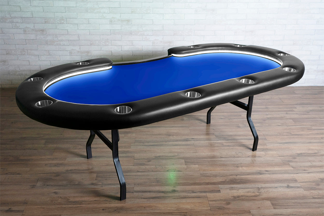 The Aces Pro Alpha LED Folding Leg Poker Table