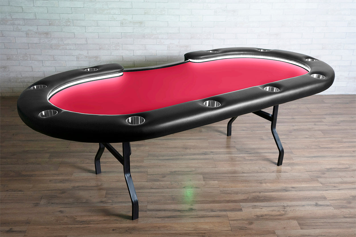 The Aces Pro Alpha LED Folding Leg Poker Table