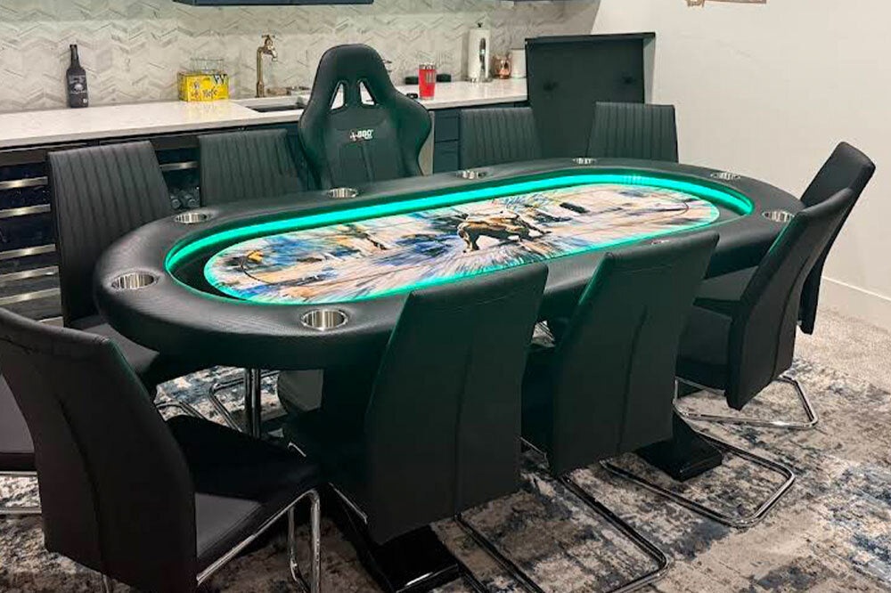 The Elite Alpha LED Poker Table