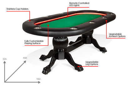 The Elite Alpha LED Poker Table