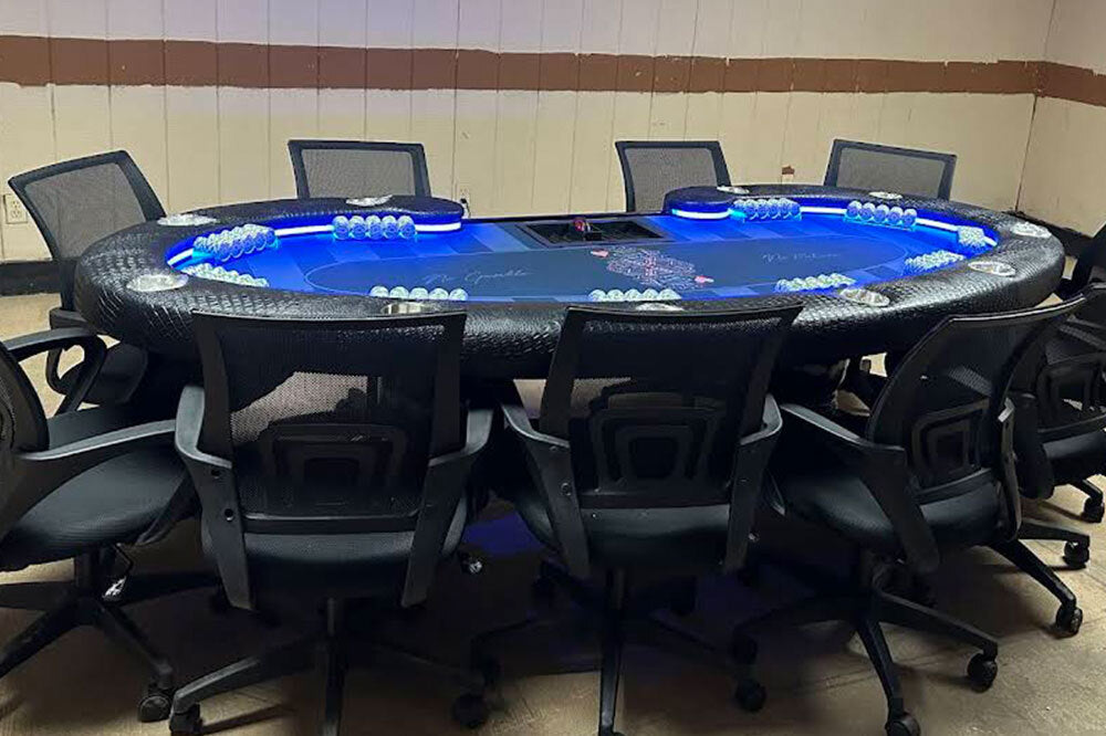 The Lumen HD LED Poker Table
