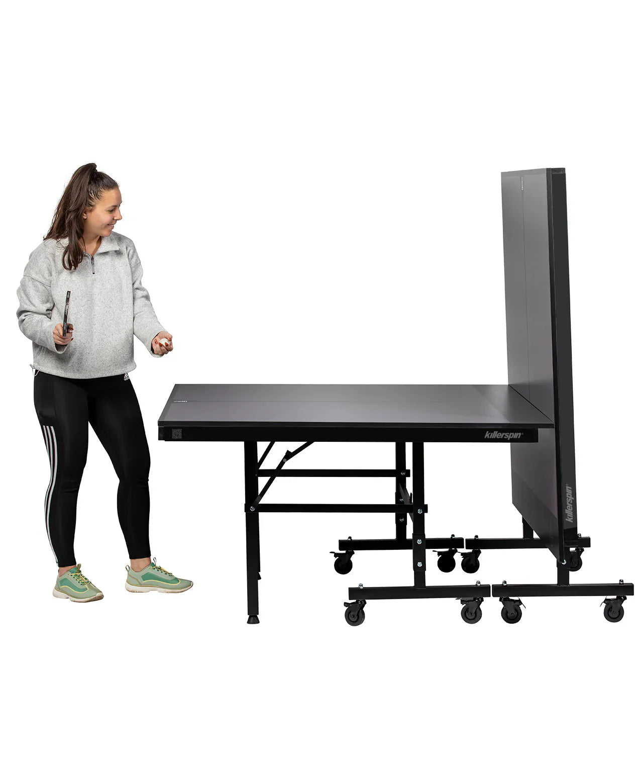 MyT 415X Mega - Graphite - Indoor Folding Table Tennis Table