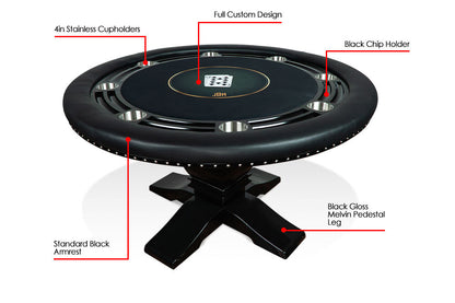 The Nighthawk Poker Table with Chip Tray