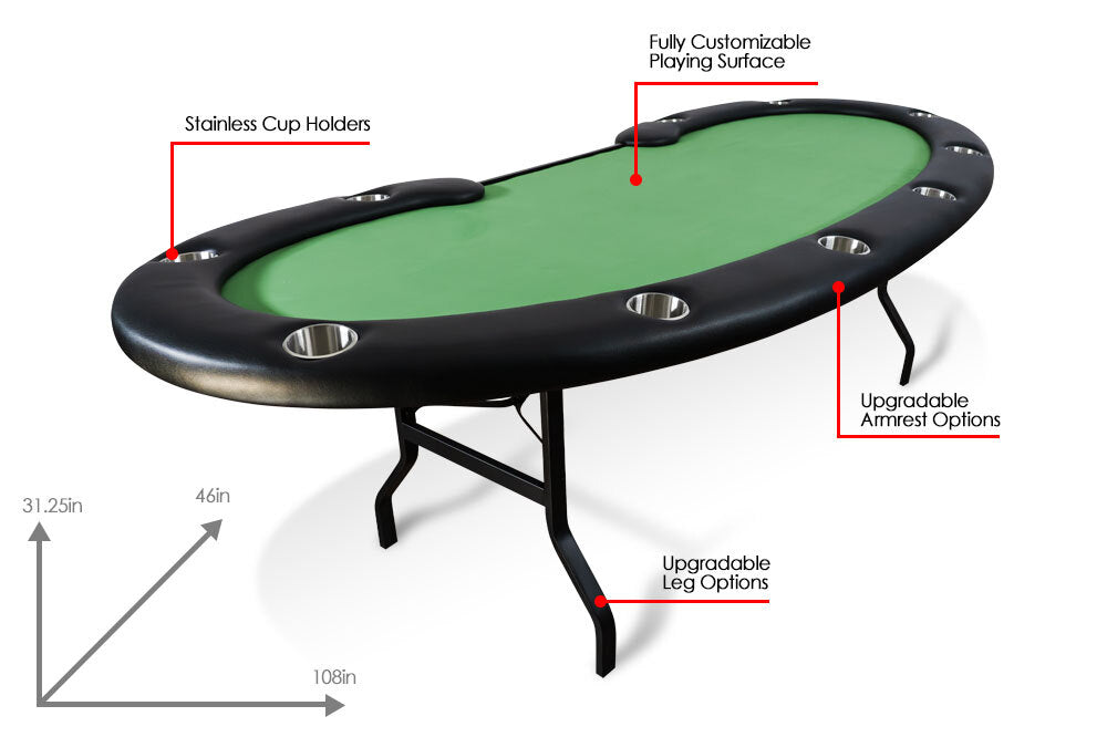 The Prestige Folding Leg Poker Table