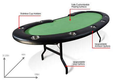 The Prestige Folding Leg Poker Table