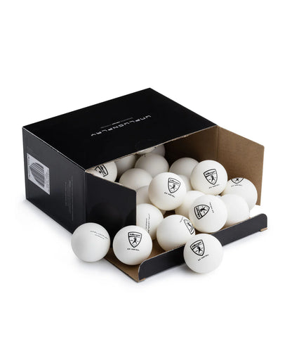 4-Star Hardball 40+ Poly Table Tennis Balls (White) - Pack of 3 or 25 Balls