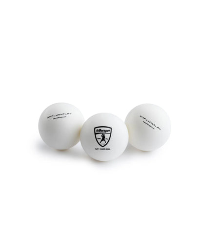 4-Star Hardball 40+ Poly Table Tennis Balls (White) - Pack of 3 or 25 Balls