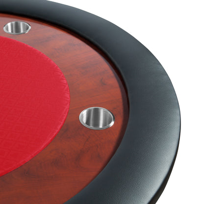 The Ultimate Poker Table (UPT) - Folding Leg Poker Table with Mahogany Racetrack